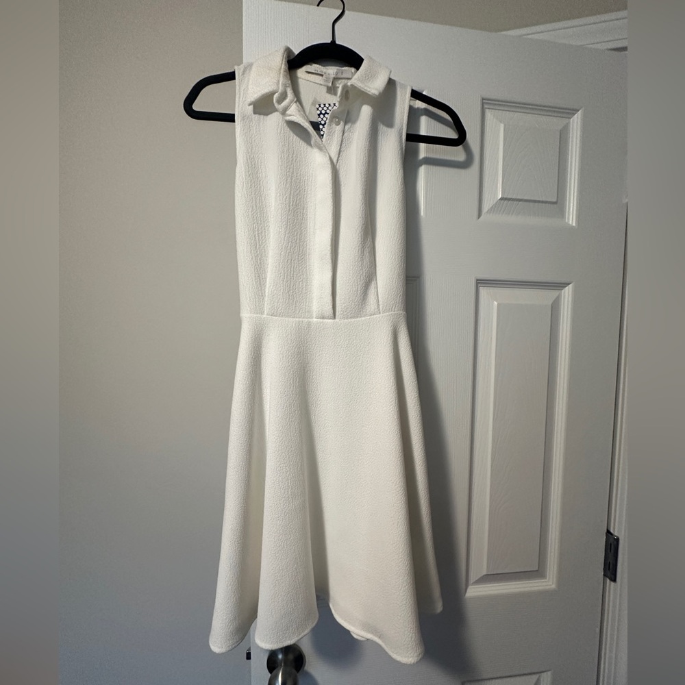 Black Halo White Malina Dress